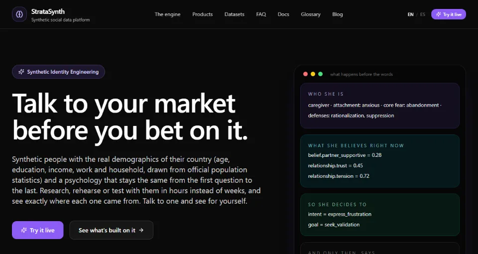 StrataSynth website